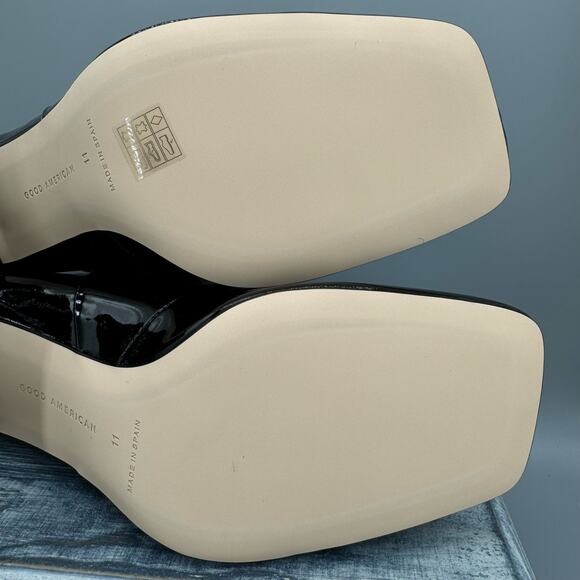 NEW Good American Women’s Square Toe Booties Black Size 11 - Picture 10 of 10